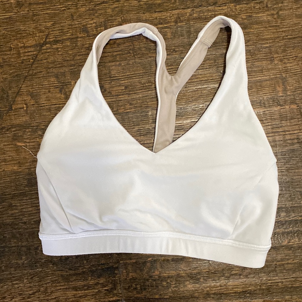 Lululemon White sports bra